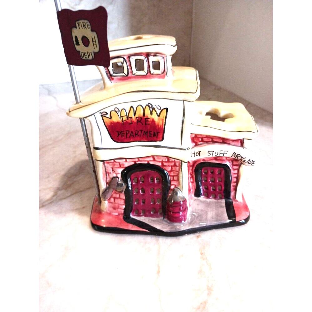 2009 Blue Sky Heather Fire Department Goldmine Classic Whimsical Preppy VIntage